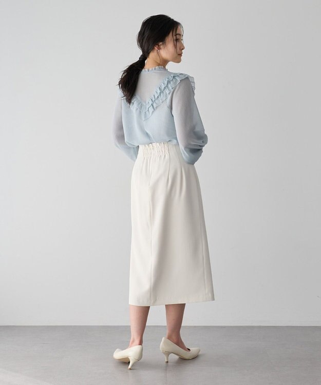 YECCA VECCA ラッフルレースブラウス Mint