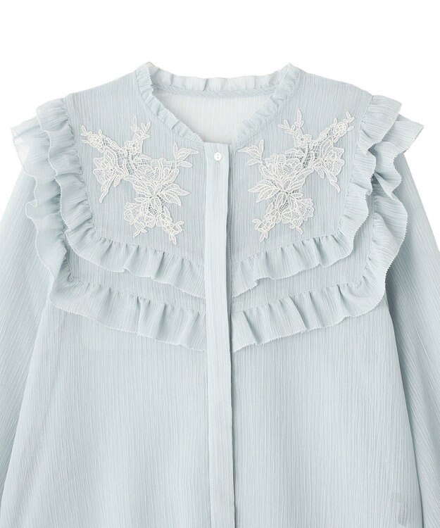 YECCA VECCA ラッフルレースブラウス Mint