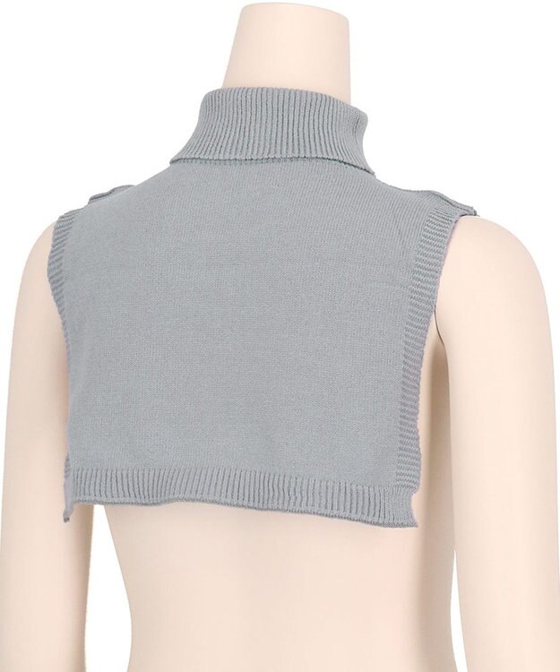 WACOAL ネックウォーマー アウターに合わせやすい 重ね着風 レディース PPL057 /ワコール グレー