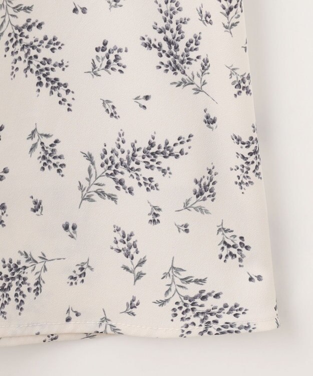 ANY SIS 【洗える】ミモザプリント ワンピース アイボリー系