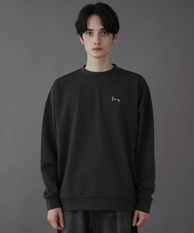 WEGO 【ユニセックス着用ITEM】AIRFUNCTIONワンポイントプルオーバー ダークグレー