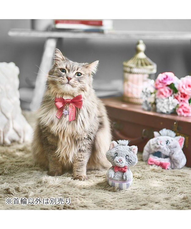 PET PARADISE ディズニー ベルリオーズ 猫首輪 S / M レッド