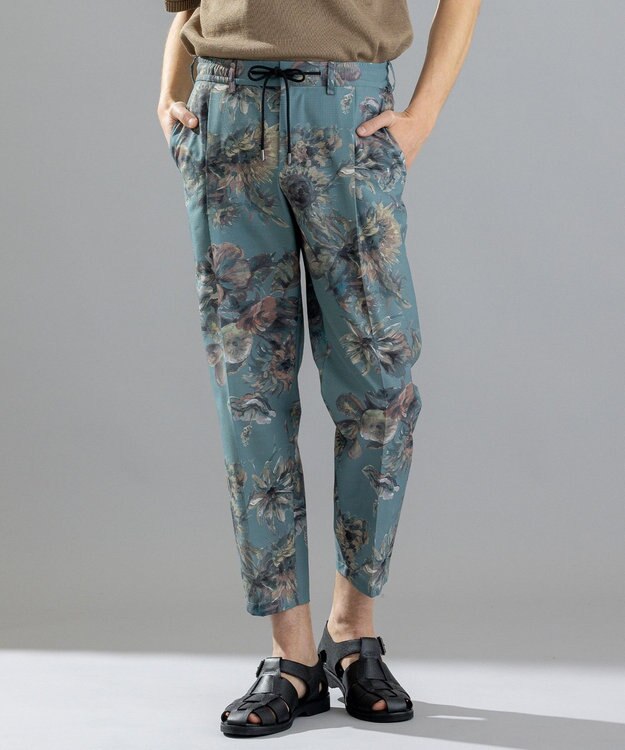 JOSEPH HOMME 【LEON 掲載】クールドッツストレッチトロピカル柄　/ TEDDY CONVERTIBLE ピーコックグリーン系5