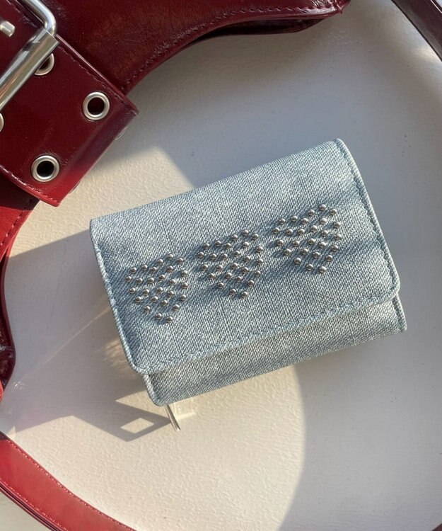 WEGO スタッズデザインウォレット ブルーその他