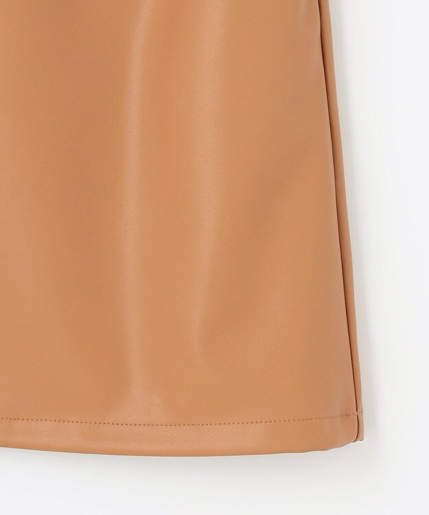 23区GOLF 【WOMEN】フェイクレザー スカート キャメル系