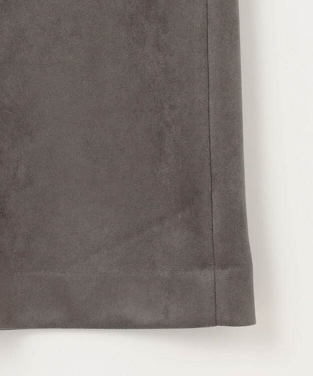 ANY L 【洗濯機可能/ストレッチ】スエードライクジャンスカ チャコール