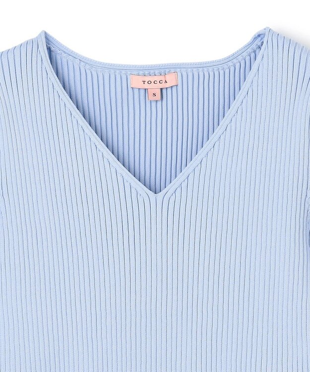 TOCCA 【洗える！】ROSY FUTURE ニットドレス スカイブルー系