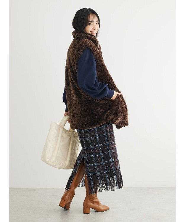 Green Parks ■ＡＪＵＧＡ．×ＧＰ　ファーＺＩＰベスト Ivory