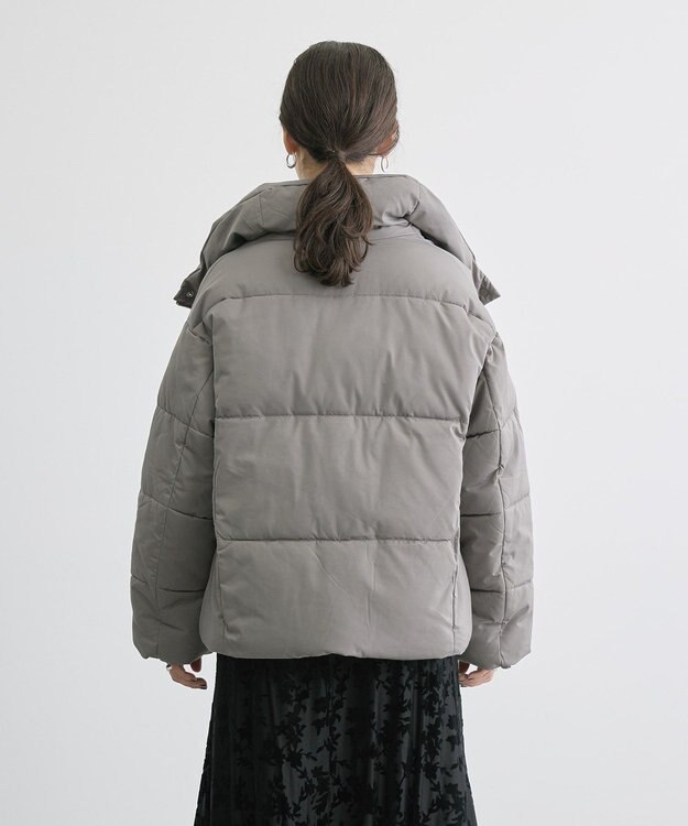 AMERICAN HOLIC リサイクル軽ポカ撥水加工スタンドショートコート Mocha