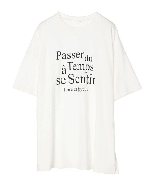 Green Parks 多段ロゴ半袖チュニック Off White