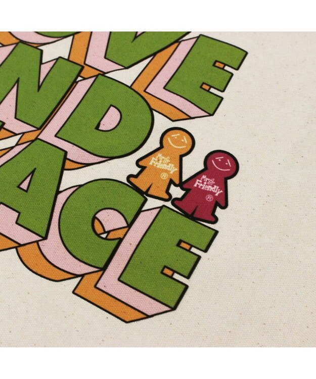 ROOTOTE 6102【直営限定:ミスターフレンドリー】FR.トール-A 0103 04：ラブ＆ピース3