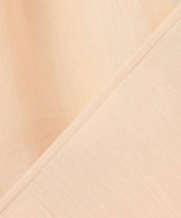 BEIGE， PAULINE / リネンヴィスコースオーバーサイズロングシャツ Peach