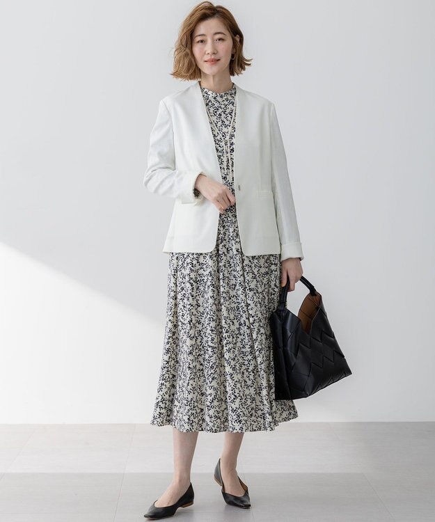 23区 イントレチャート ワンハンドル バッグ ブラック系