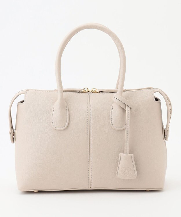 J.PRESS LADIES 【2way】midi ボストン バッグ アイボリー系