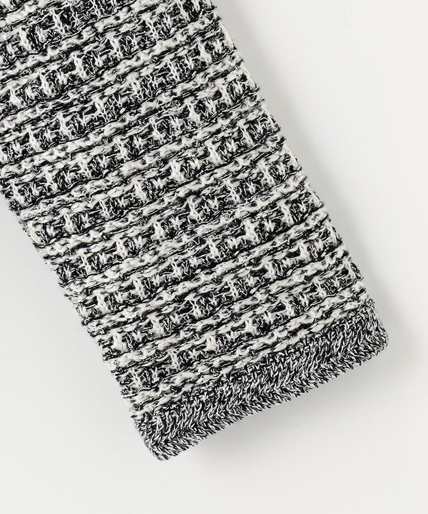 J.PRESS LADIES 【洗える】TWEED KNIT ミドル カーディガン ブラック系5