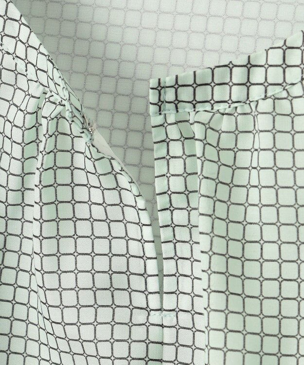 J.PRESS LADIES チェックプリント カットソー ミントベース系