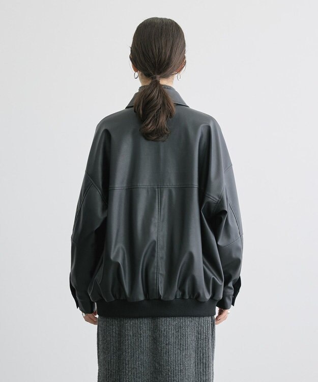 AMERICAN HOLIC フェイクレザーブルゾン Black