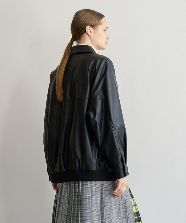 AMERICAN HOLIC フェイクレザーブルゾン Black