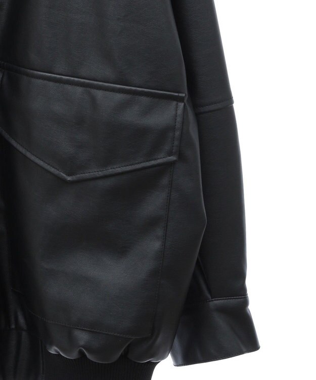 AMERICAN HOLIC フェイクレザーブルゾン Black