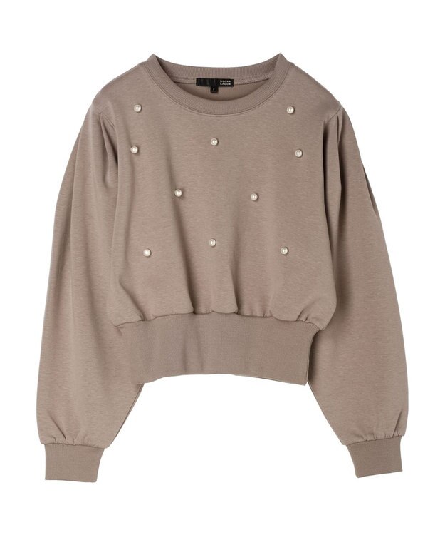 Green Parks ・ＳＵＧＡＲ　ＳＰＯＯＮ　パールスウェット Gray Beige