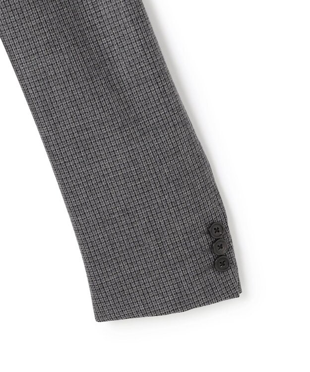 J.PRESS MEN 【定番 / セットアップ対応】マナードシルクホームスパン ガンクラブチェック ジャケット ライトグレー系3