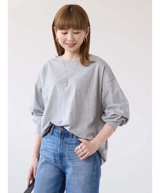 AMERICAN HOLIC ドルマンコクーンカットプルオーバー2 Light Gray Mixture