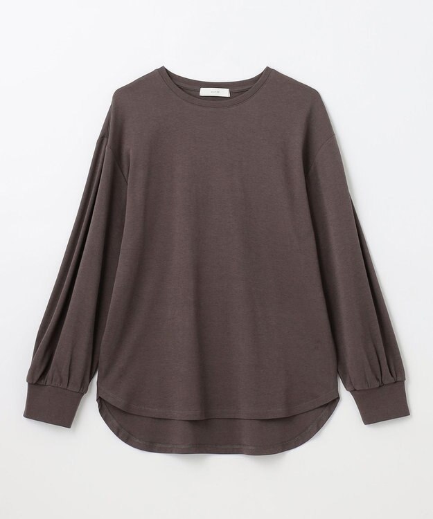 ANY 【UVケア】ビューティベーシックロングＴシャツ ブラウン