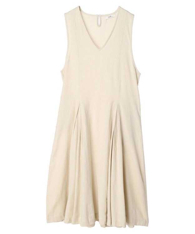 earth music&ecology ツイルフレアジャンスカ Light Beige