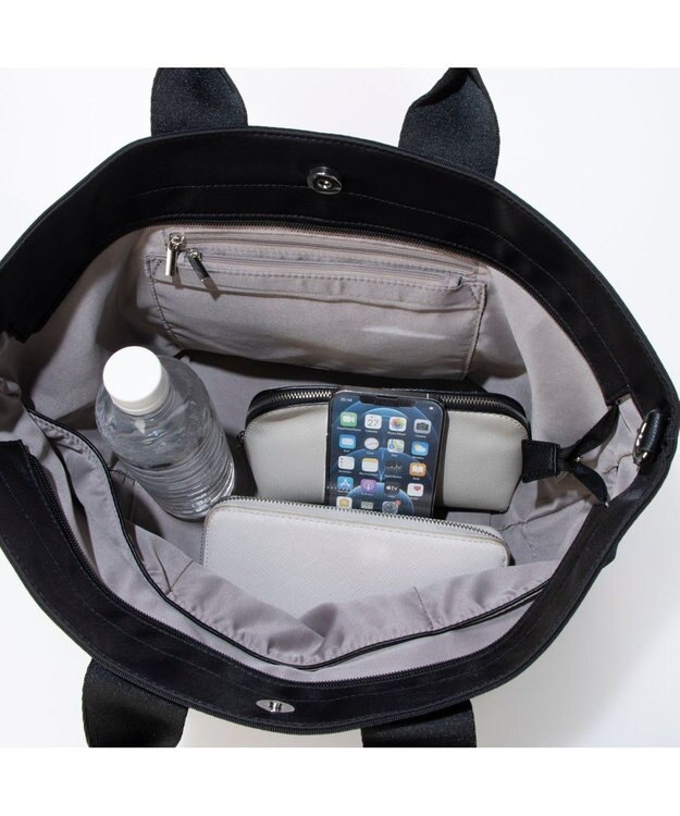 UNBILLION カシュカシュ cachecache / ナイロンツイル2wayテープトート ブラック