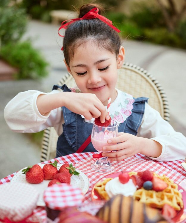 ANY KIDS 【チェリーベリーシリーズ】刺繍 ブラウス オフホワイト