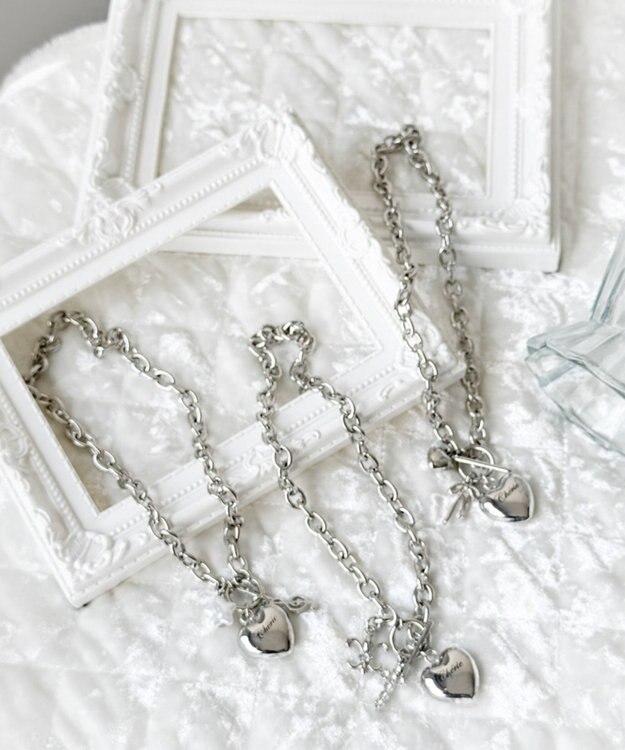 WEGO Lハートモチーフチャームネックレス 柄3