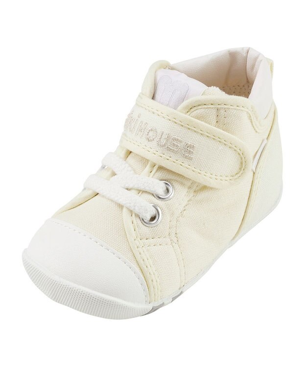 MIKI HOUSE HOT BISCUITS 【ミキハウス】【11.5-13.5cm】 ファーストベビーシューズ アイボリー