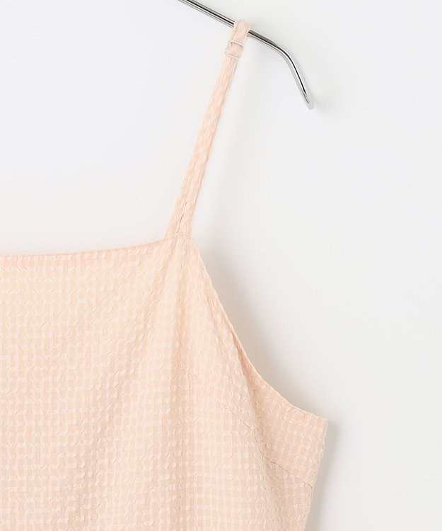 #Newans 【洗える】ボリュームキャミソールドレス ピンク系