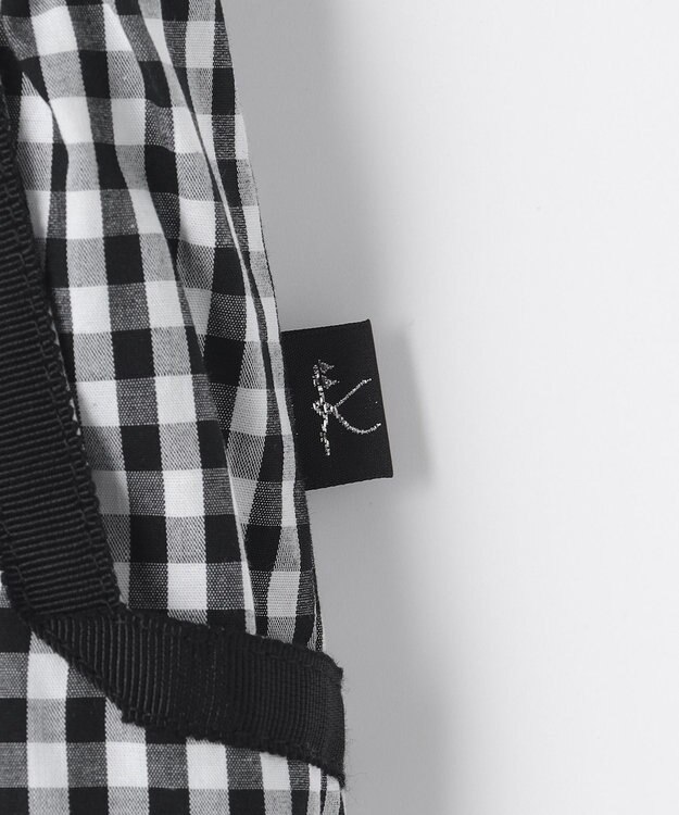 組曲 KIDS 【150-160cm】ギンガム パンツ ブラック系3