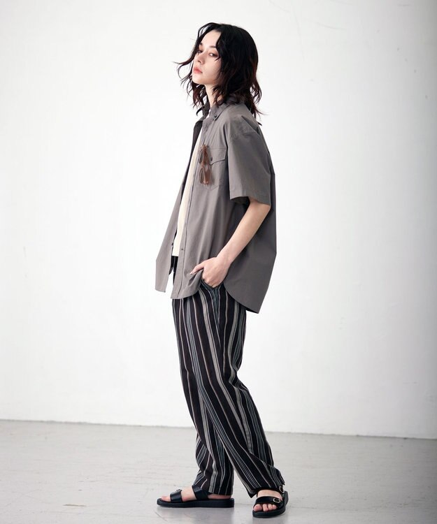 J.PRESS YORK STREET 【UNISEX】タイプライター ワッシャーシャツ/B.D グレー系