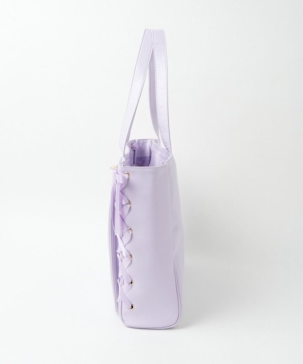 WEGO 【痛バ＆推し活グッズ】レースアップフレーム痛バッグL ライトパープル