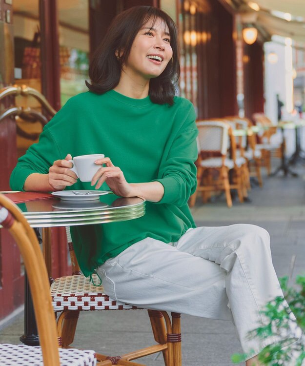 UNFILO ハイストレッチ ドロストスウェット グリーン