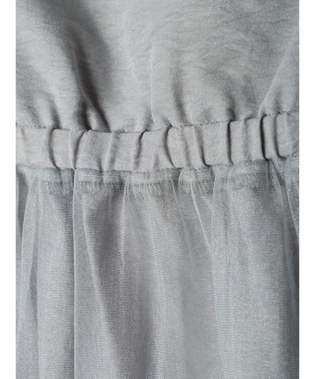 Green Parks ２ＷＡＹラメチュールキャミワンピース Gray