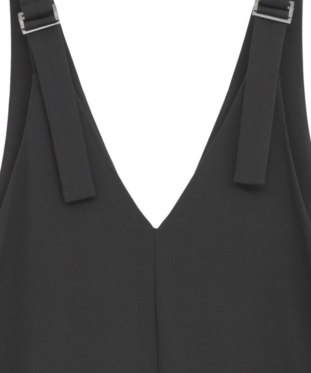 AMERICAN HOLIC イージーケアVネックオールインワン Gray Mixture