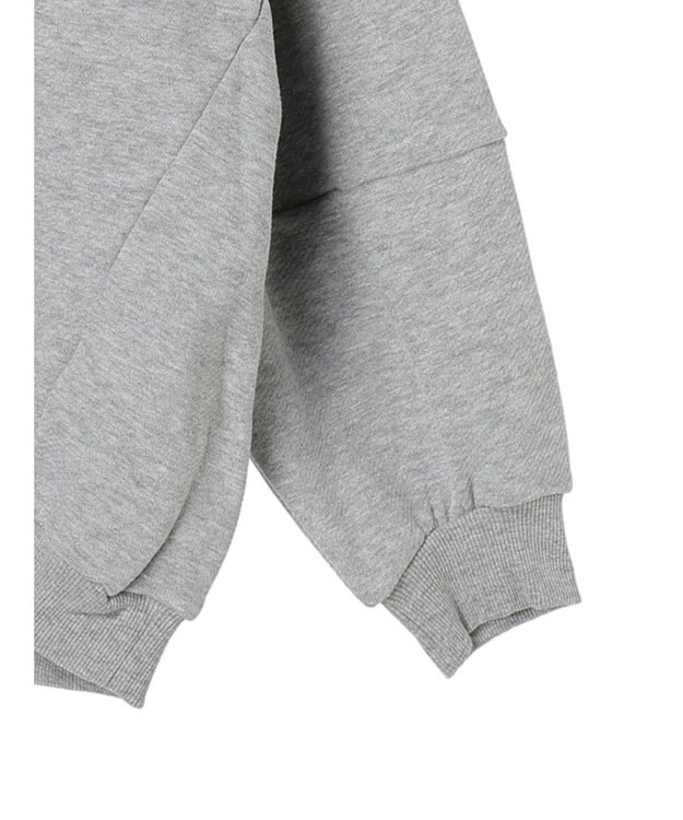 AMERICAN HOLIC ポケット付きバックドレープ裏毛プルオーバー Light Gray Mixture