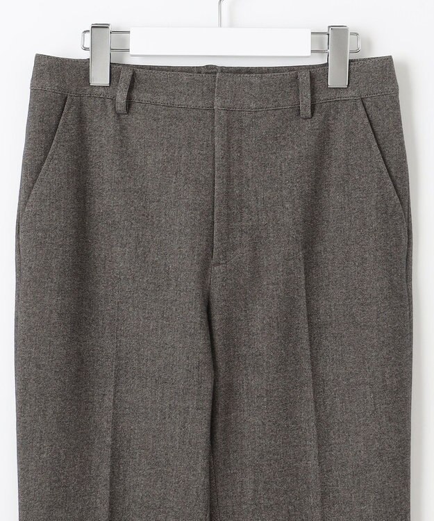 J.PRESS LADIES 【洗える】チェルビック テーパード パンツ ダークブラウン系