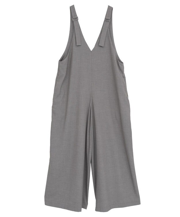 AMERICAN HOLIC イージーケアVネックオールインワン Gray Mixture