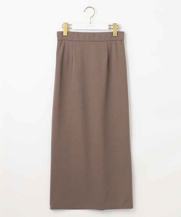 ANY SIS 【UVケア ・ストレッチ・洗える】2WAYジョーゼットジャージーナロー スカート モカ