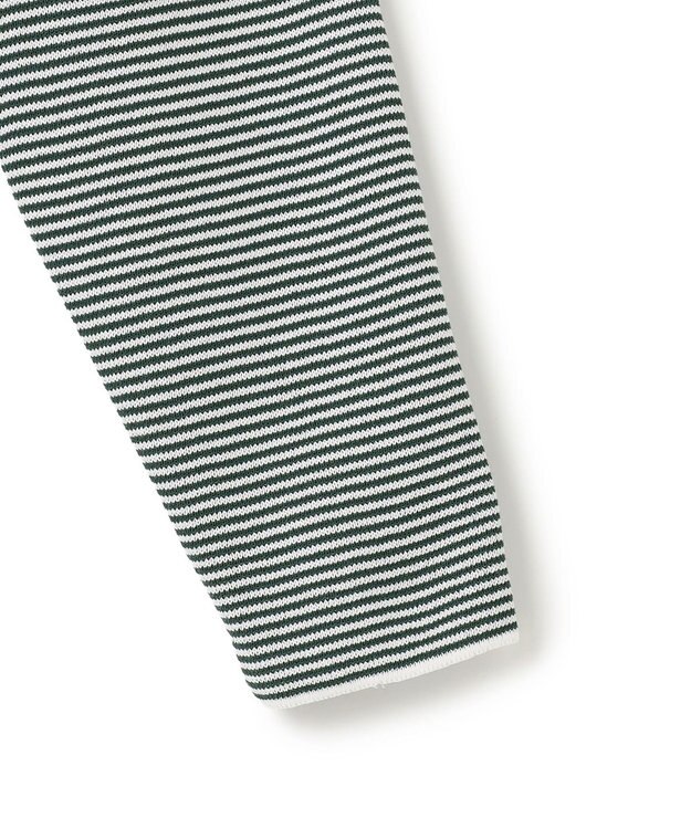 J.PRESS MEN 【Tシャツ感覚で着られる新感覚ニット】ボーダーニット ロングスリーブＴシャツ グリーン系1