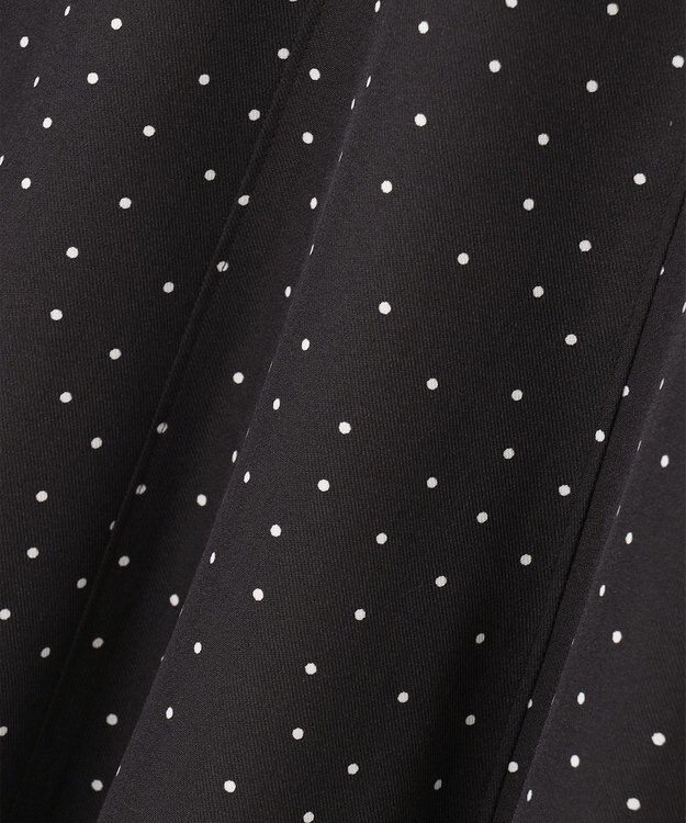 ANY SIS S 【低身長企画】レースアップナローフレア スカート 白黒ドット