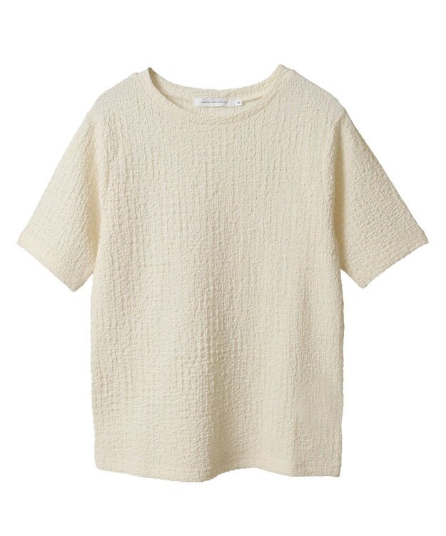 AMERICAN HOLIC ぽこぽこ半袖Tシャツ Ivory