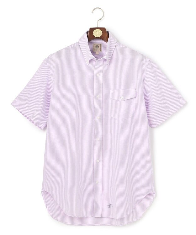 J.PRESS MEN 【WEB・一部店舗限定】シアサッカー ストライプシャツ / B.D. パープル系1