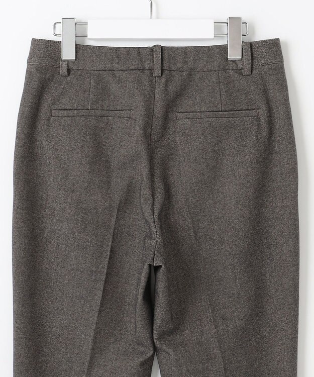 J.PRESS LADIES 【洗える】チェルビック テーパード パンツ ダークブラウン系