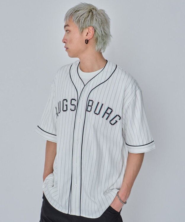 WEGO 【ユニセックス着用ITEM/MLサイズ展開】ベースボールシャツ（SS） ホワイト