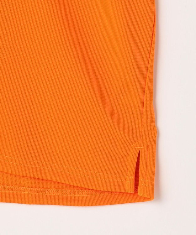 PW CIRCULUS 【MEN】ミニワッフル鹿の子ポロ ゴルフ オレンジ系